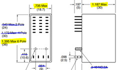 OMRON – MHE6-UA-006012 – Relay, control. Input: DC. Contacts: 6PDT, New.