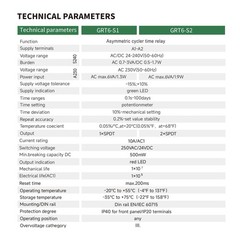 10A Asymmetric Cycle ON/Off Repeat Cycle Timer Relay 1SPDT DIN Rail AC/DC 24V
