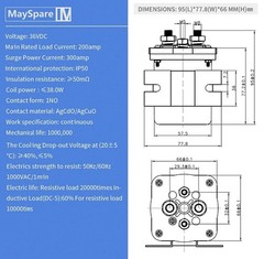 36V Solenoid Relay Switch,4 Terminal Solenoid Fit Club Car DS Columbia E-Z-GO Ya