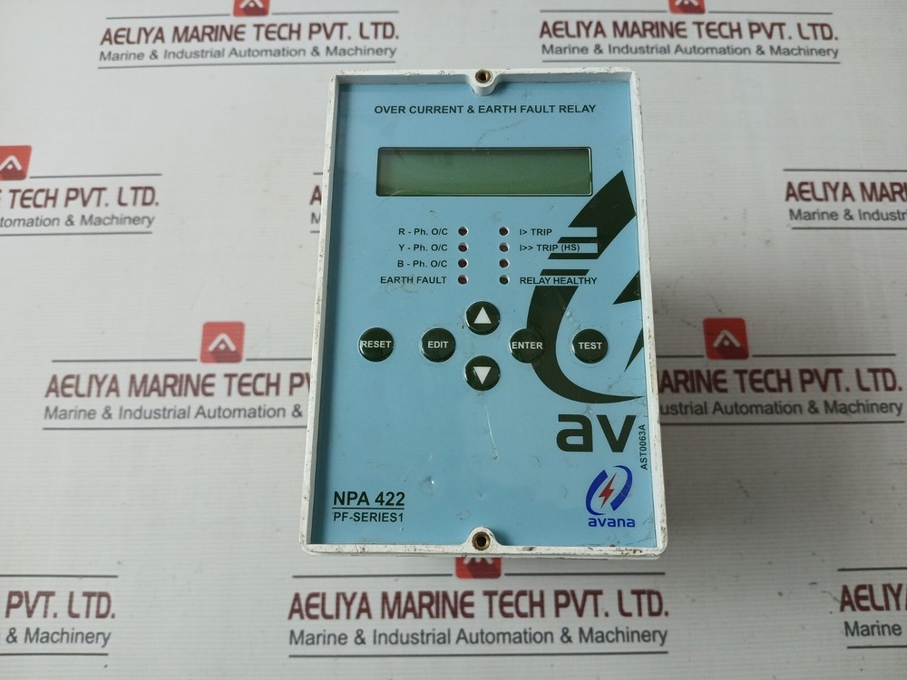 AVANA NPA 422 Over Current & Earth Fault Relay AST0063A 20-60V DC 5A