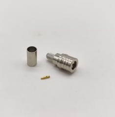 QMA Male Connector Straight 50Ω Solder Termination Crimp Type Cable Mount for…