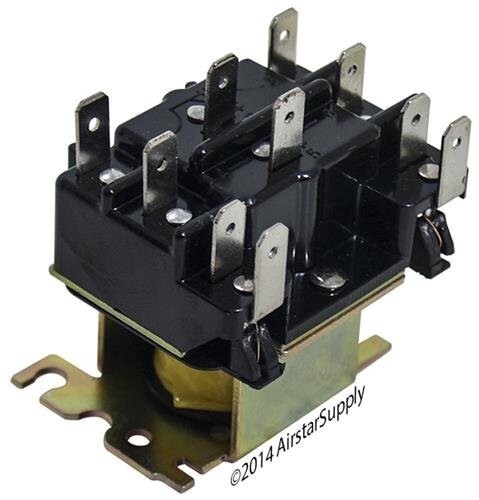 90-340 Magnetic Relay: DPDT, 24, 1/2 hp, 12 A Full Load Amps @ 120VAC