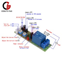Infinite Cycle Delay Timing Timer Relay Switch Loop Module DC5V 12V 24V 0-60 min