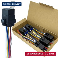 5-pin 40/30Amp 12V DC Waterproof Automotive Relay with Heavy-Duty Wire