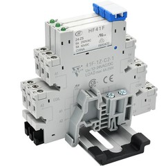 Miniature Power Relay 24VDC/24VAC HF41F/24-ZS 1NO 1NC 6A SPDT with LED Indicator