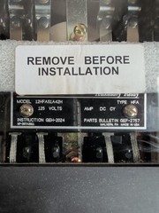 GE 12HFA51A42H AUXILIARY RELAY 125V TYPE HFA – NEW (OLD STOCK)