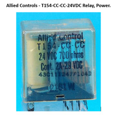 Lot of 2 – Allied Controls – T154-CC-CC-24VDC – Relay, DC. 4PDT 2Amp 24VDC.