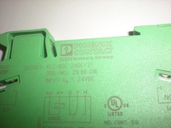 Phoenix Contact 2961105 Relay with PLC-BSE-24DC/21 Din Rail Socket – 24VDC