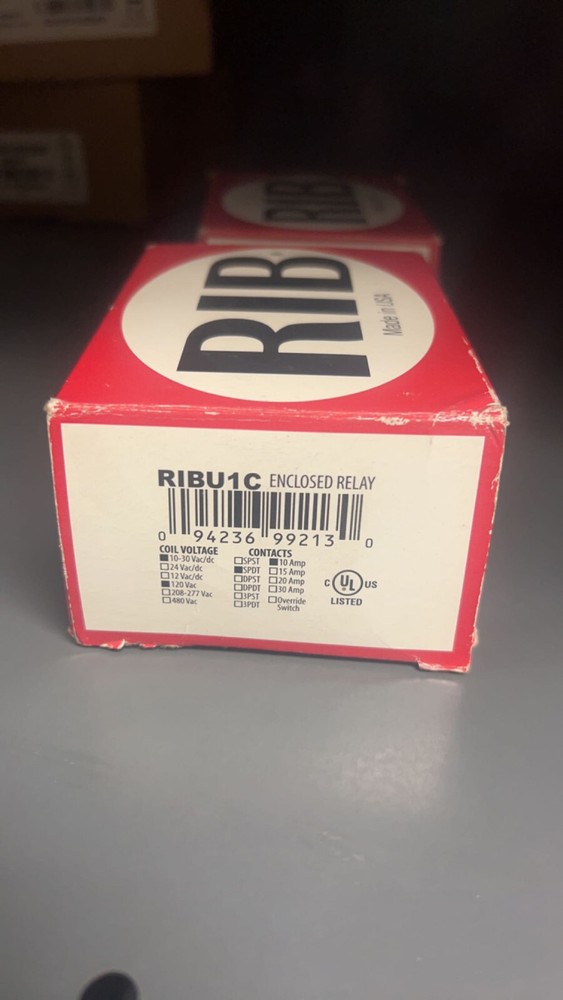RIBU1C Enclosed Relay