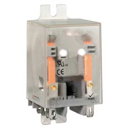 Dayton 5Yp90 Flange Relay, 240Vac, 8 Pins, 10A @ 277V Ac