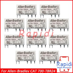 10Pcs General Purpose Relay 250VAC 24VDC 5Pin 6A For Allen-Bradley CAT 700-TBR24