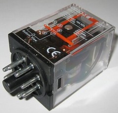 250V AC – 10 / 5A – 8 Pin Octal Relay – DPDT N.O. / N.C. Contracts – 12V DC Coil
