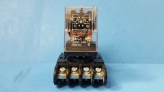 ONE- Relay with Socket, KRPA-11AN-120, Potter and Brumfield, 120VAC, DPDT