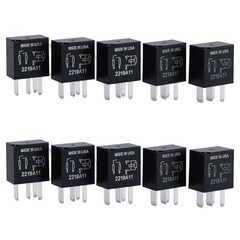 8Pcs 12VDC 4-Pin Automotive Relay, Compatible with Ford, High-Performance Relay