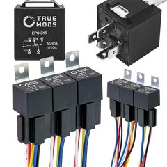6 Pack BOSCH STYLE 5 PIN 12V Relay Kit ,12 Volt Automotive Relays for Auto Fan