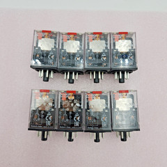 Lot of 8 Omron MKS2PI General Purpose Relays 8-Pin Octal Base AC120V Power Spare