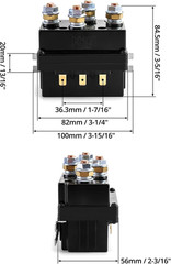 12V 500A Winch Solenoid Relay Contactor Switch Replacement 8000-15000Lb ATV UTV