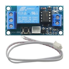 2pcs 1 Channel DC 12V Latching Relay Module with Touch Bistable Switch One Ch…