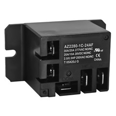 AZ2280-1C-24AF Power Relay 24VAC 30A 5-Pin SPDT Normally Closed 2 Pack