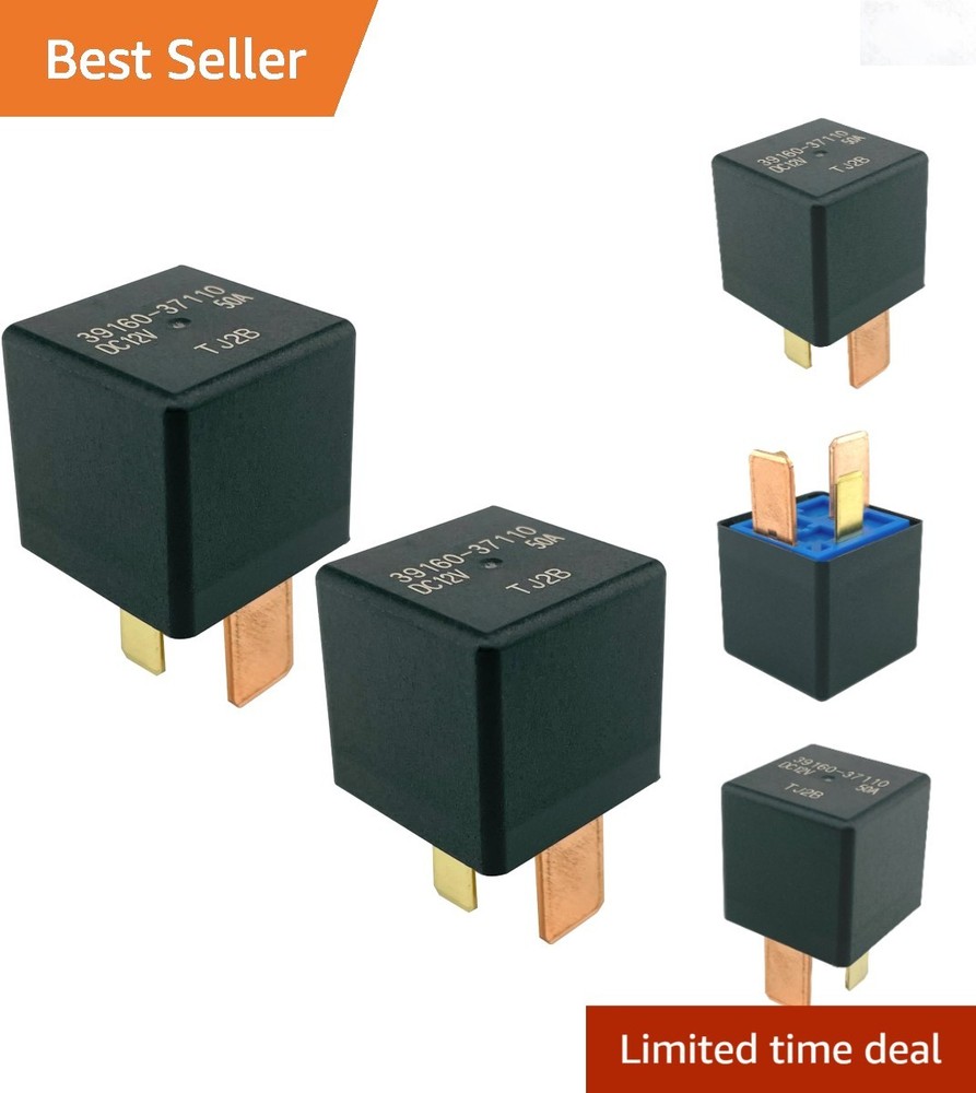 2-Pack 12V 50A Automotive Power Relays for Kia & Hyundai