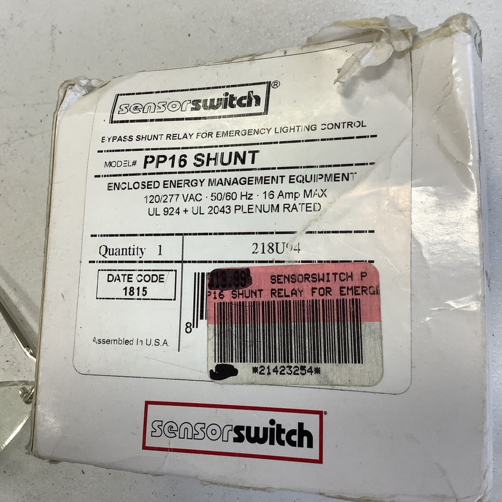 SENSOR SWITCH PP16 SHUNT EFP / PP16SHUNTEFP (NEW IN BOX)