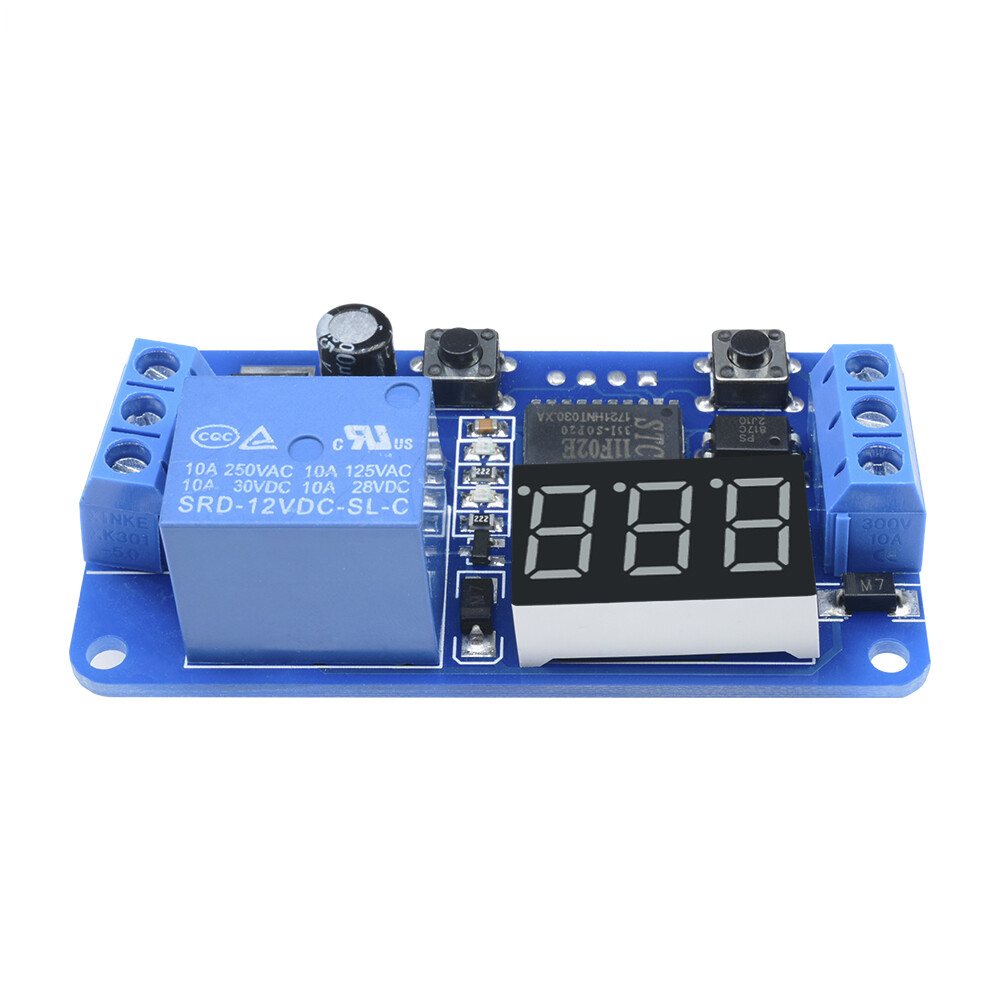 1-10PCS DC 12V LED Digital Delay Timer Control Switch Module PLC Automation