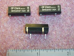 QTY (5) MVS71A24 CP CLARE DIP-14 24V 2150 Ohm 1-form-A REED RELAYS NOS