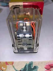New- Ohmite GPRTSX-72T, 3PDT enclosed Relay 24 vdc, 5A 115vac contacts.