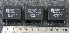 3 Pieces Eichhoff E3209 12VDC Coil DPST Contacts Rated 20 Amps 250VAC NOS