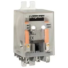 Dayton 1Ejd1 Flange Relay, 12Vdc, 11 Pins, 10A @ 277V Ac