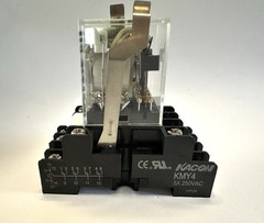 Kacon MR705-4PL 24VDC Plug In Relay w/ 14 Pin Screw Terminal Socket