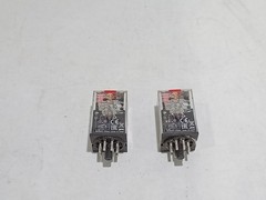 LOT OF 2 OMRON MKS2PIN CONTACT 250VAC SINGLE PHASE ONLY (F12A1)