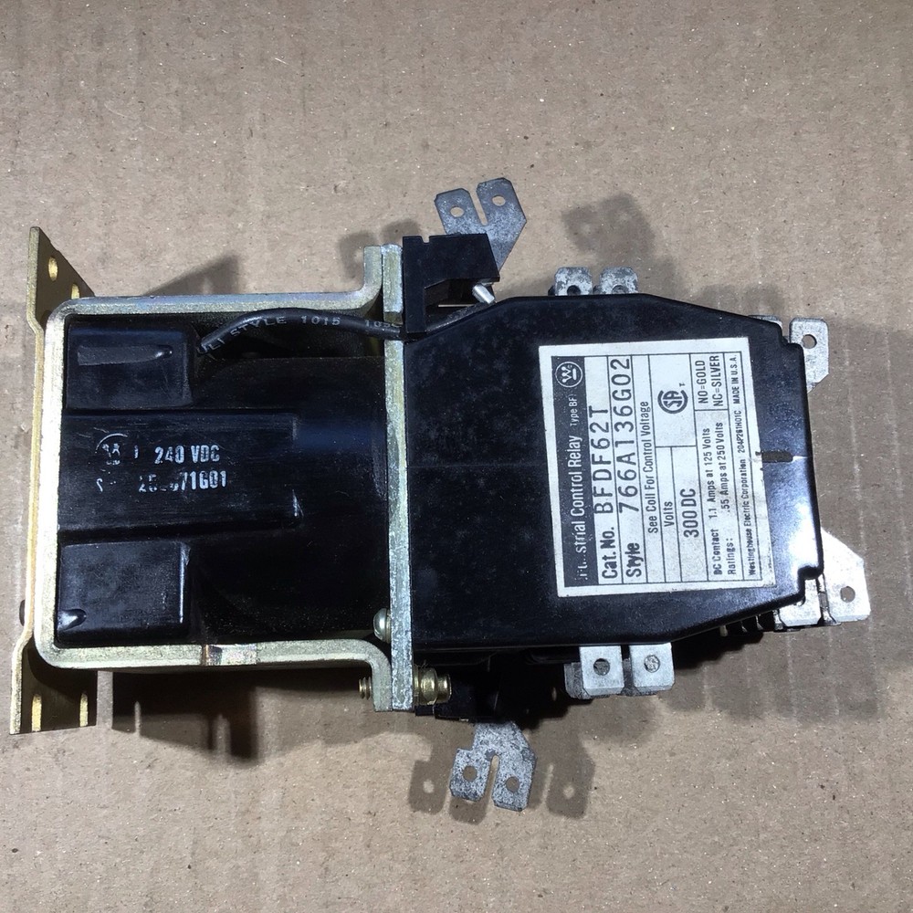 WESTINGHOUSE BFDF62T CONTROL RELAY 766A136G02