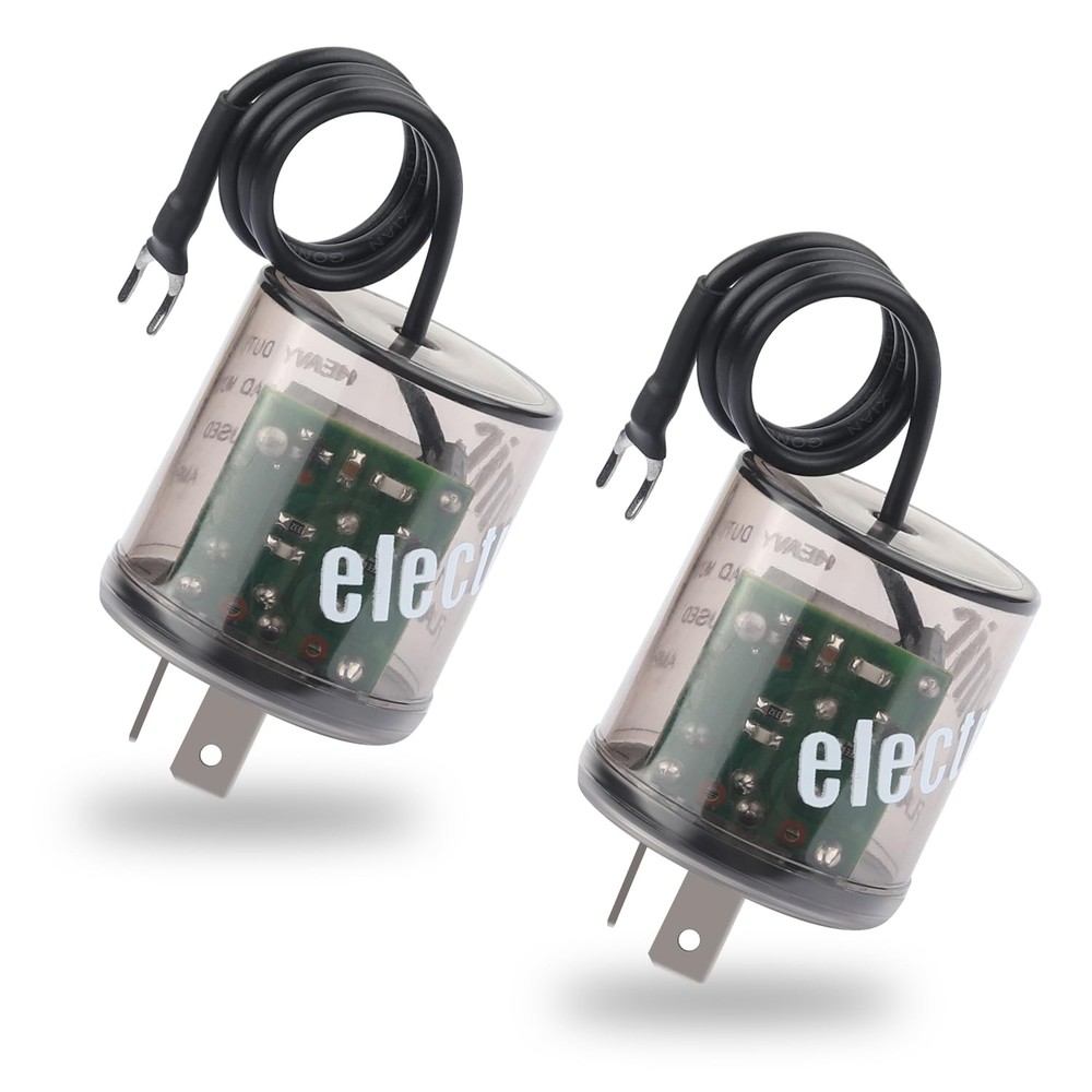 2Pin LED Flasher Relay with Ground Wire,12V Car Flasher Relay for Fixing LED …