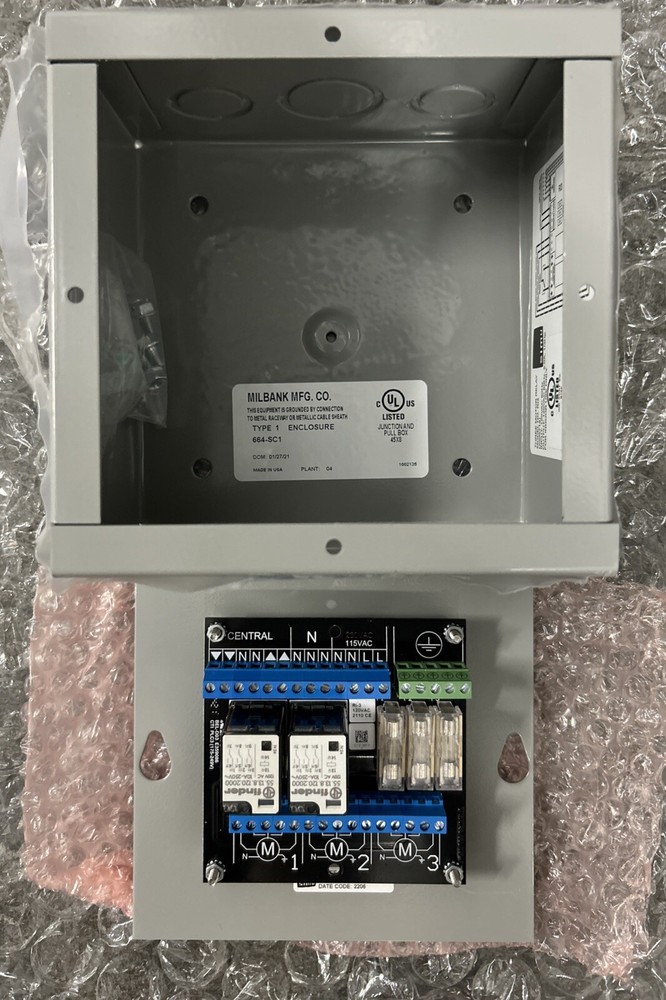 Somfy Relay 3 motor – Gray Metal Box (RI3M) Simu-2005719-Three Motor Relay