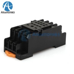 MY4NJ 12V/24V/110V/220V Coil Power Relay / DIN Rail Mounted Base 14 Pin 4PDT FC