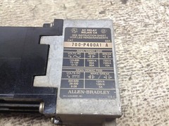 Allen Bradley 700-P400A1 110/115-120 VAC Coil Relay 700-PB40 Type P Ser A