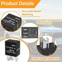 High-Performance 10A/20A Automotive Relay Set of 2 for Ford – OEM Quality