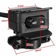 ZHUOTOP Heavy Duty Handlebar Control Line Winch Rocker Switch Handlebar Con