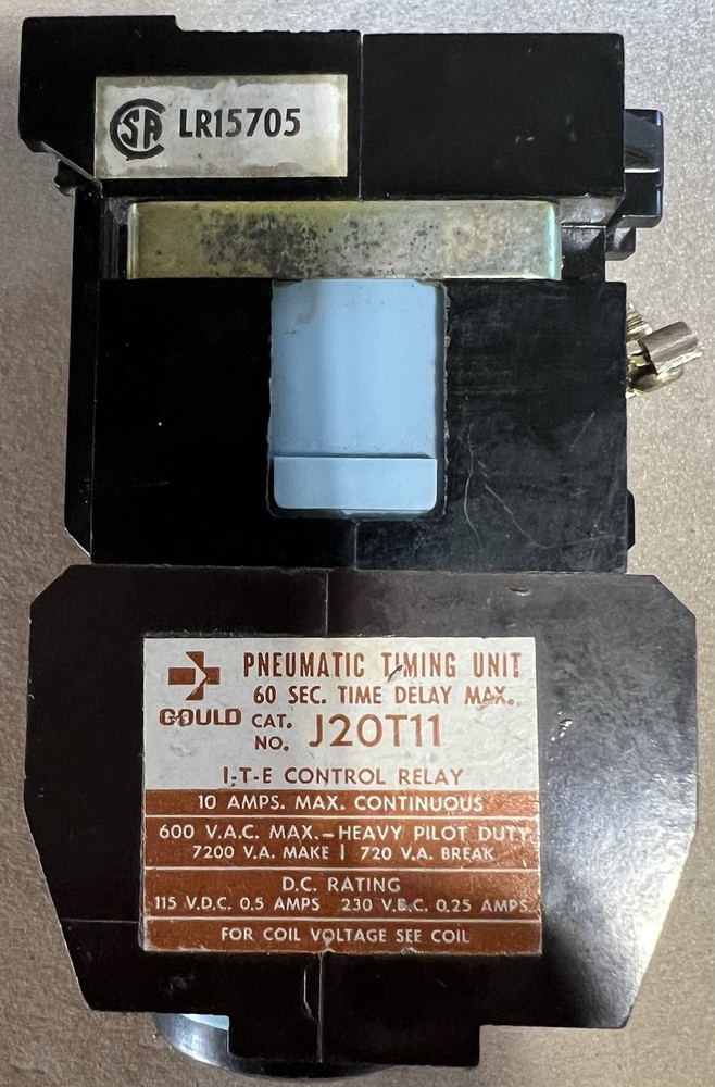J20M with J20T11 ITE Relay On Delay 120V Coil
