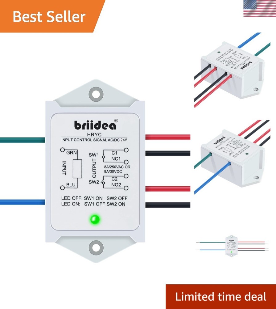 8A DPST Relay Module – Durable 24V AC/DC Power Control with LED Indicator