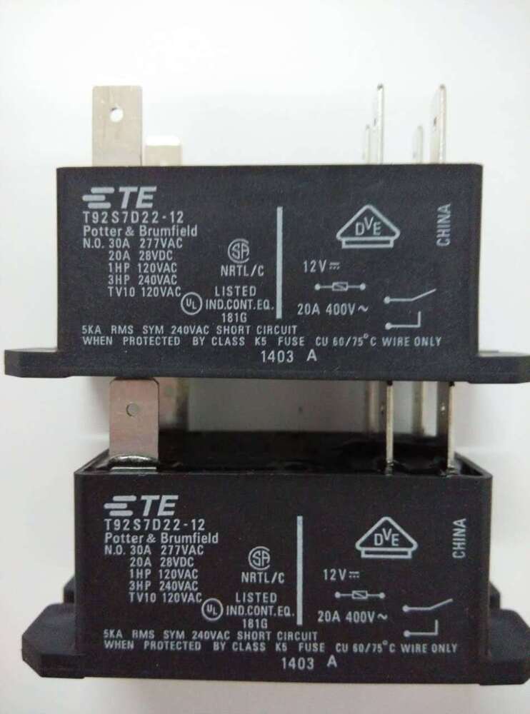 T92S7D22-12 Power Relay 30A 277VAC 6 Pins x 1PC NEW