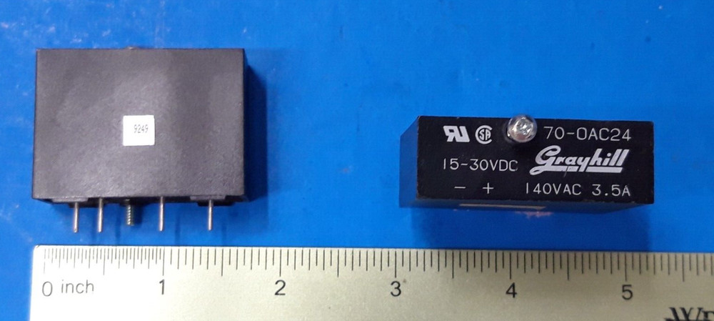 Relay, 70-OAC24, Grayhill, AC Output Module 3.5A 24 ~ 140VAC Output, Coil:24VDC