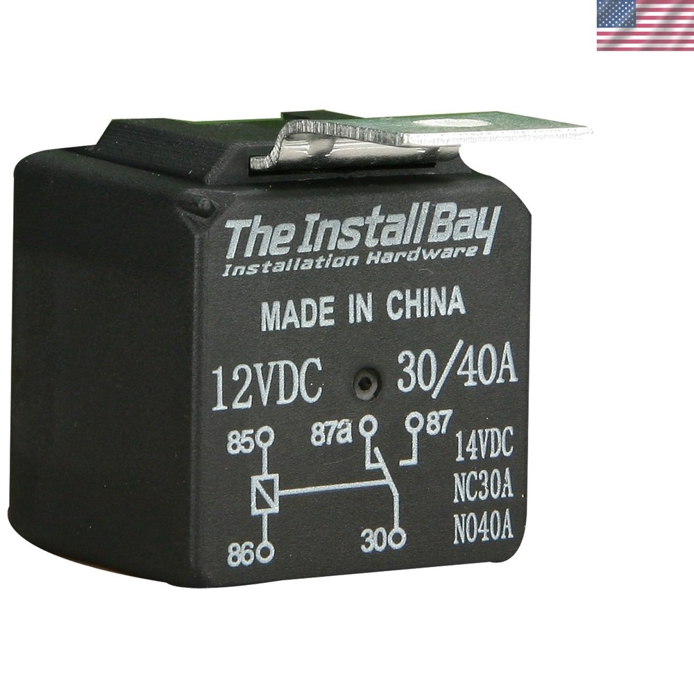Economy Relay 12V 30A 40A Panel Mount Automatic Normally Closed