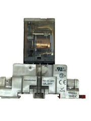 AutomationDirect 781-1C-24D Relay 24VDC w/ 781-1C-SKT DIN Rail Socket NO CLIP