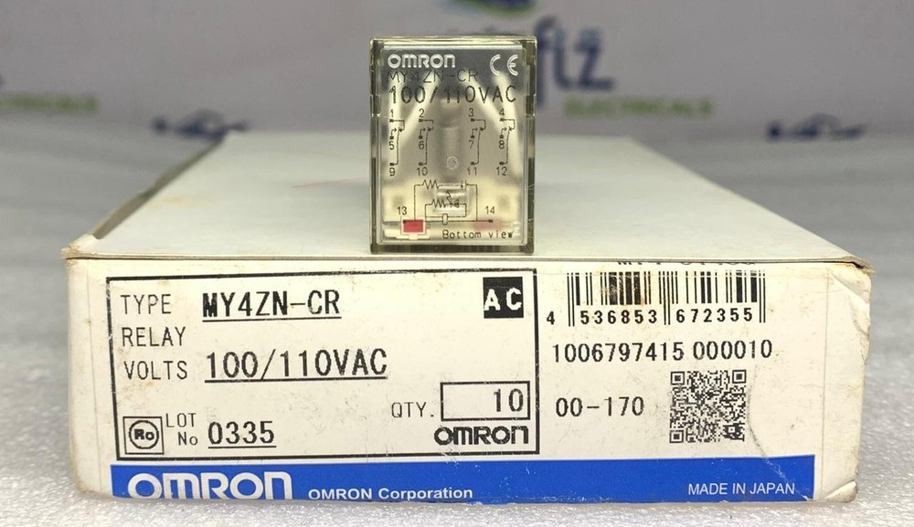 NEW OMRON (PACK OF 10PIS) MY4ZN-CR 100/110VAC 14 PIN REALY FREE FAST SHIPPING