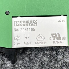Phoenix Contact 2966029 Relay Base PLC-BSC-24UC/21 w/ 2961105 Relay – USED