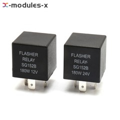 DC12V 24V 180W Car Flasher Relay Turn Signal 3-Pin Car Motorcycle Steering Relay