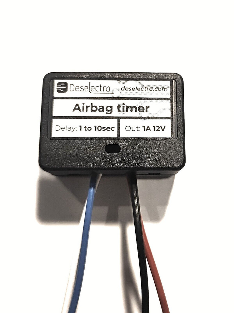 Boxed mini car timer switch air bag light relay 0 to 10 sec kit delay off 12V 1A