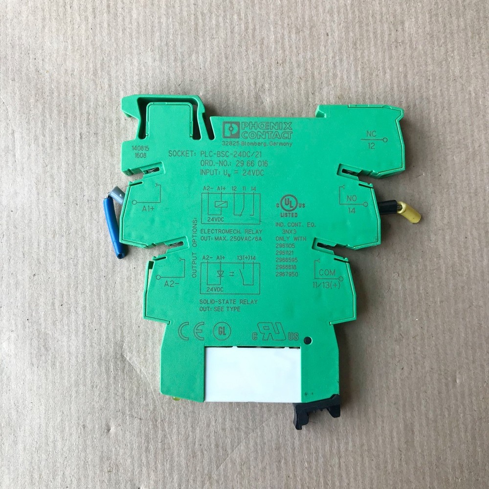 PHOENIX CONTACT PLC-BSC-24DC/21 RELAY BASE 2966016